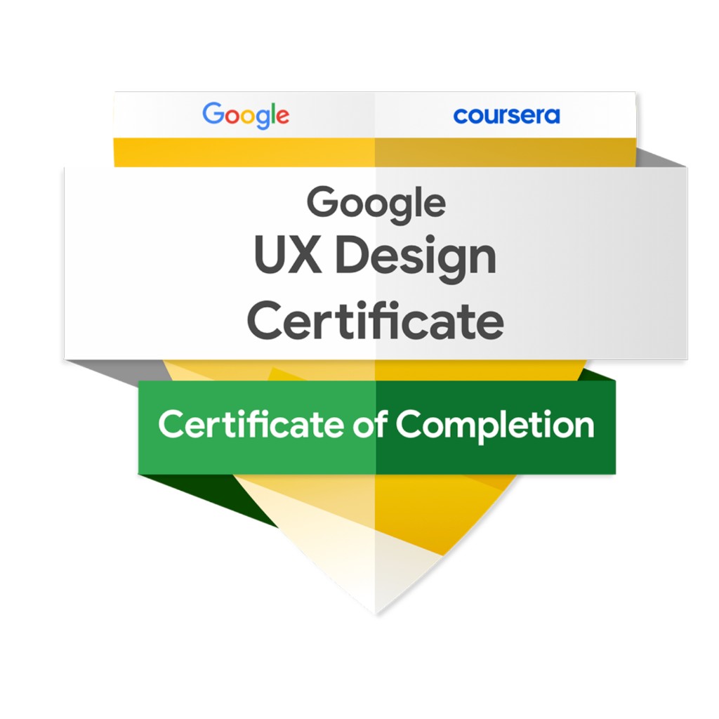 Google UX Design Professional Certificate rozeti